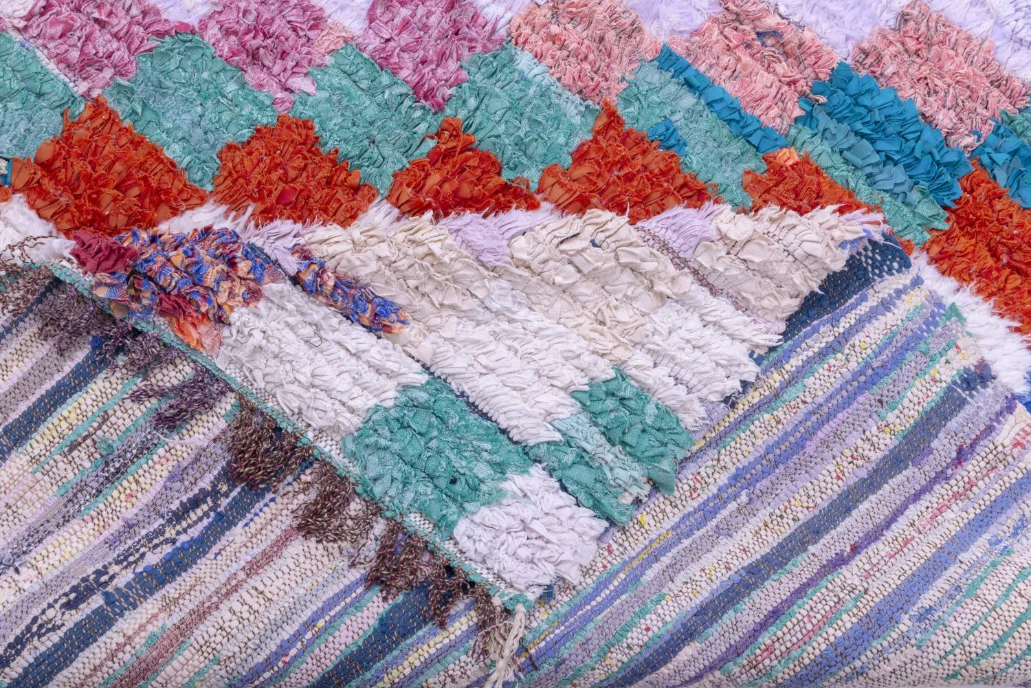 Berberyjskie Dywany Boucherouite Z Maroka 175 x 155 cm