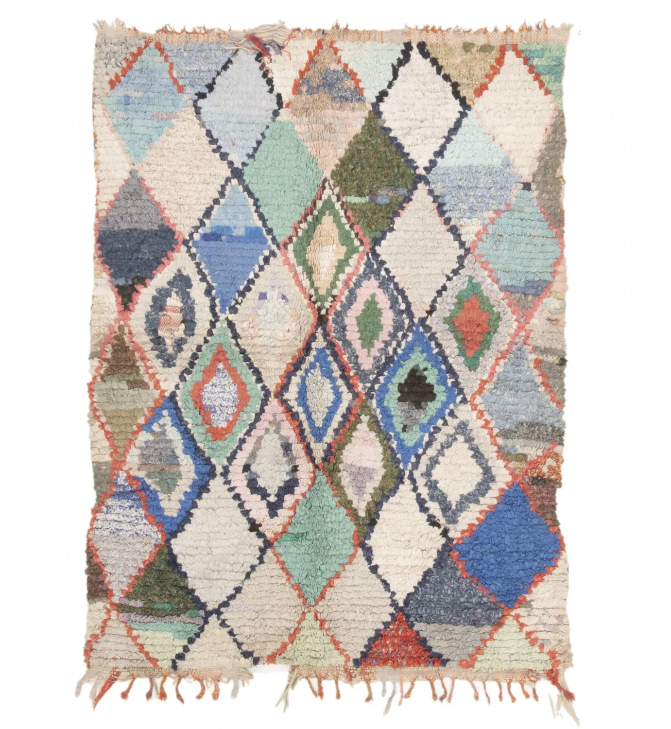 Berberyjskie Dywany Boucherouite Z Maroka 230 x 130 cm