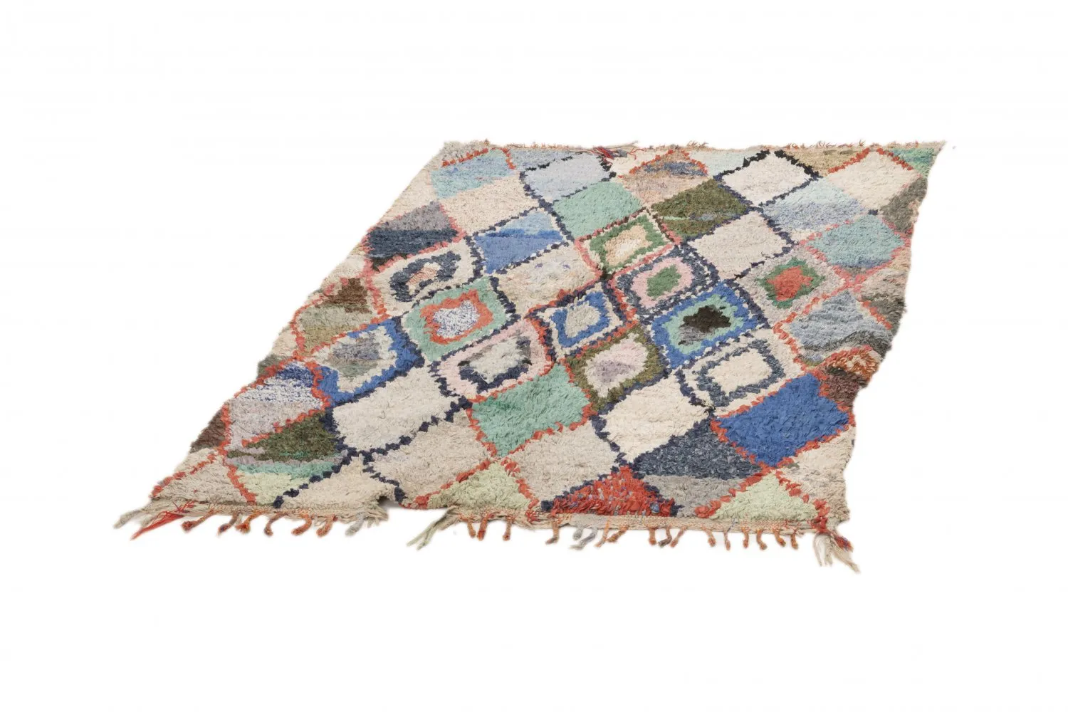 Berberyjskie Dywany Boucherouite Z Maroka 230 x 130 cm