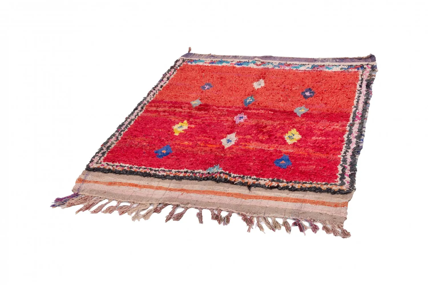 Berberyjskie Dywany Boucherouite Z Maroka 170 x 135 cm
