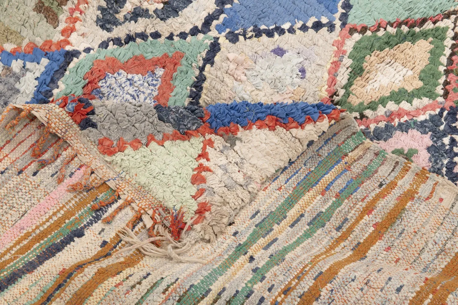 Berberyjskie Dywany Boucherouite Z Maroka 230 x 130 cm