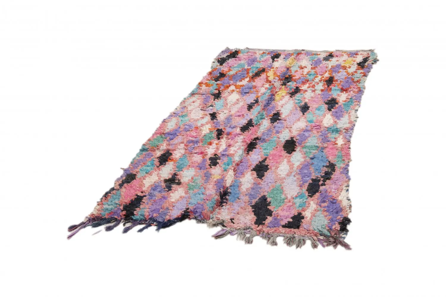 Berberyjskie Dywany Boucherouite Z Maroka 220 x 105 cm