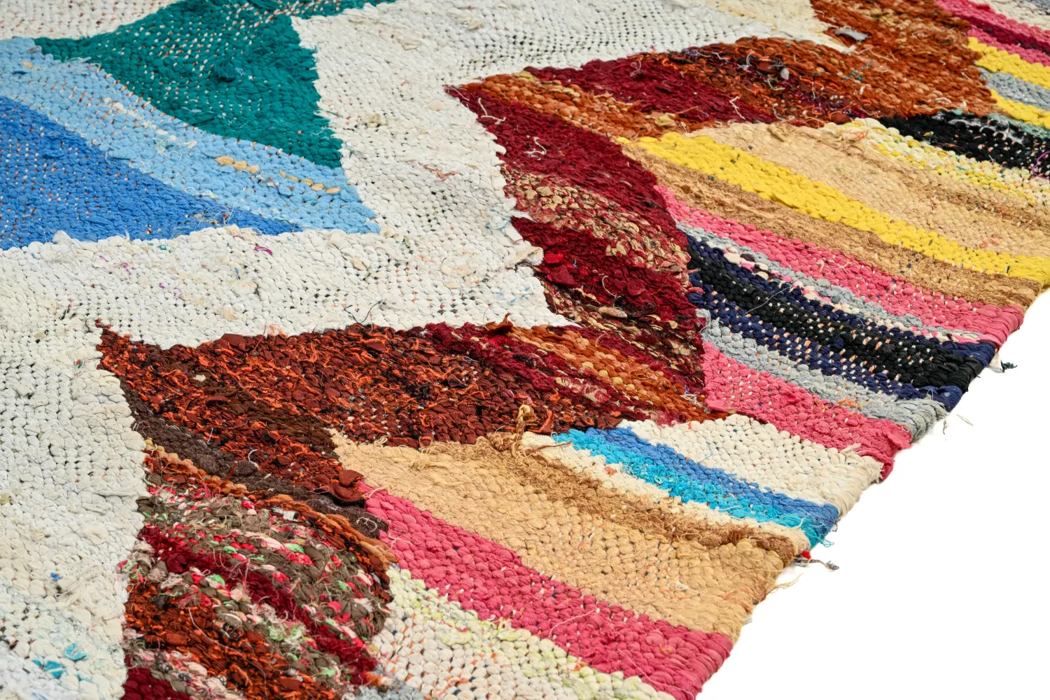 Berberyjskie Dywany Boucherouite Z Maroka 125 x 225 cm