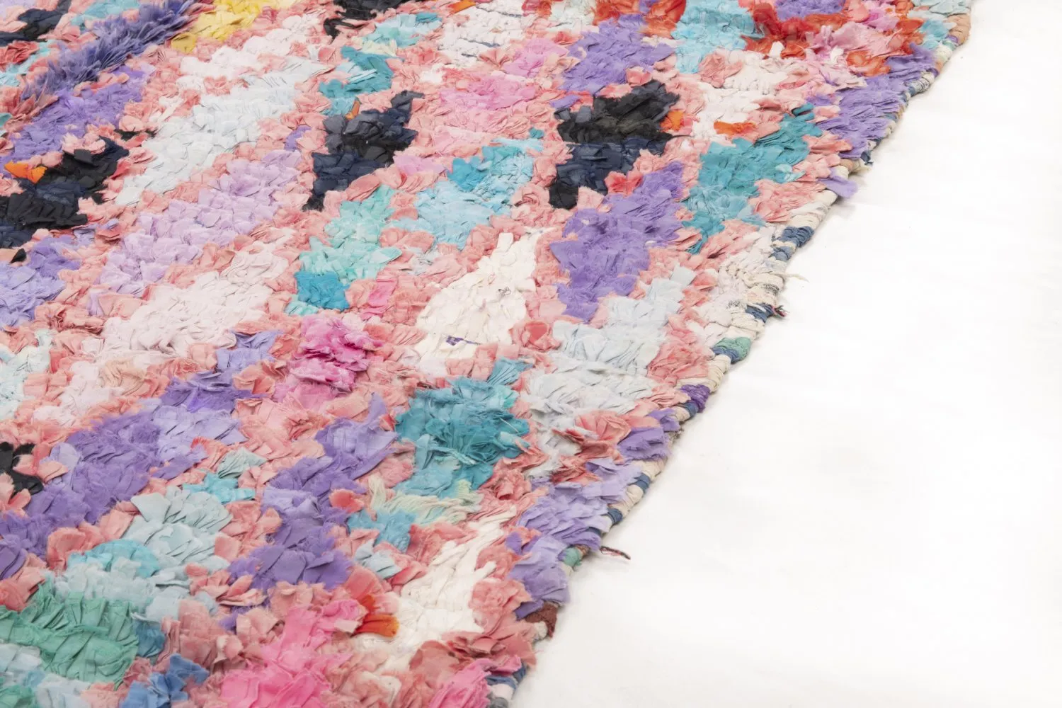 Berberyjskie Dywany Boucherouite Z Maroka 220 x 105 cm
