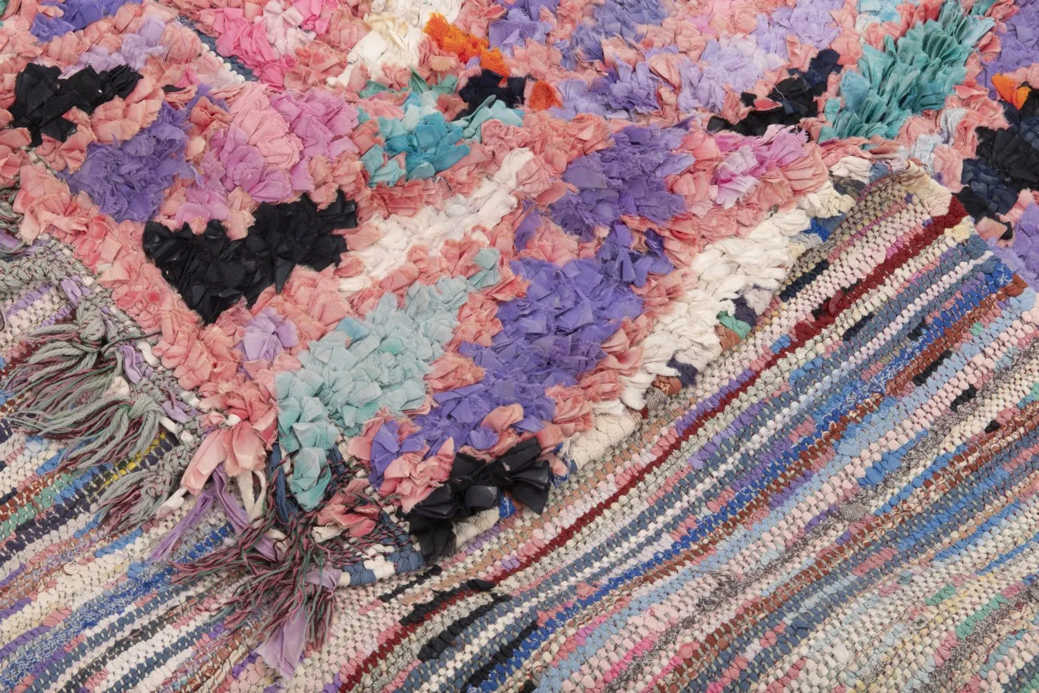 Berberyjskie Dywany Boucherouite Z Maroka 220 x 105 cm