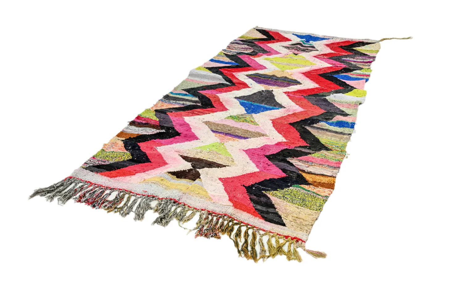 Berberyjskie Dywany Boucherouite Z Maroka 135 x 305 cm