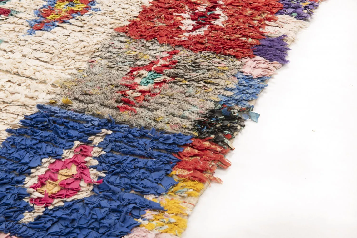 Berberyjskie Dywany Boucherouite Z Maroka 155 x 120 cm