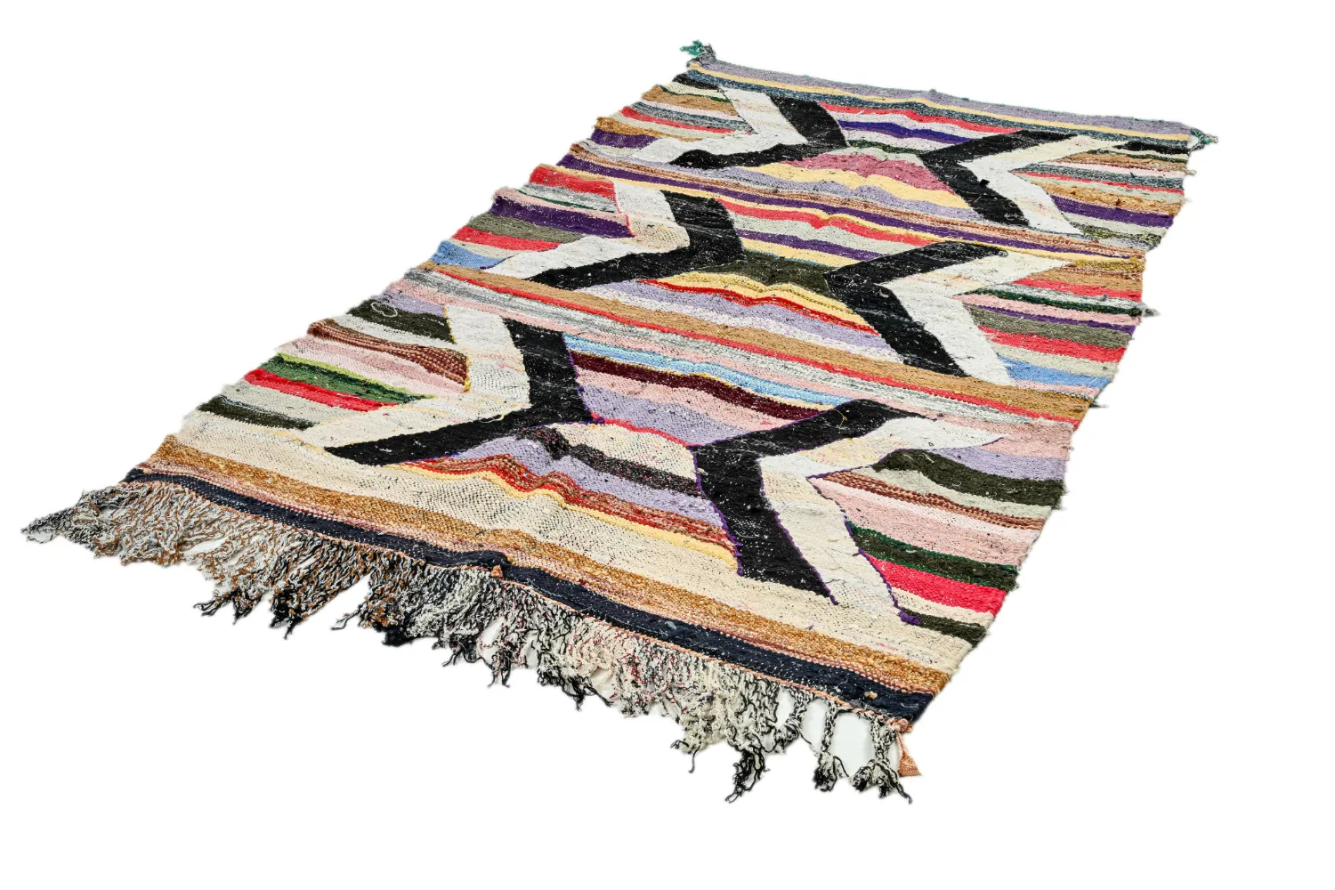 Berberyjskie Dywany Boucherouite Z Maroka 125 x 230 cm