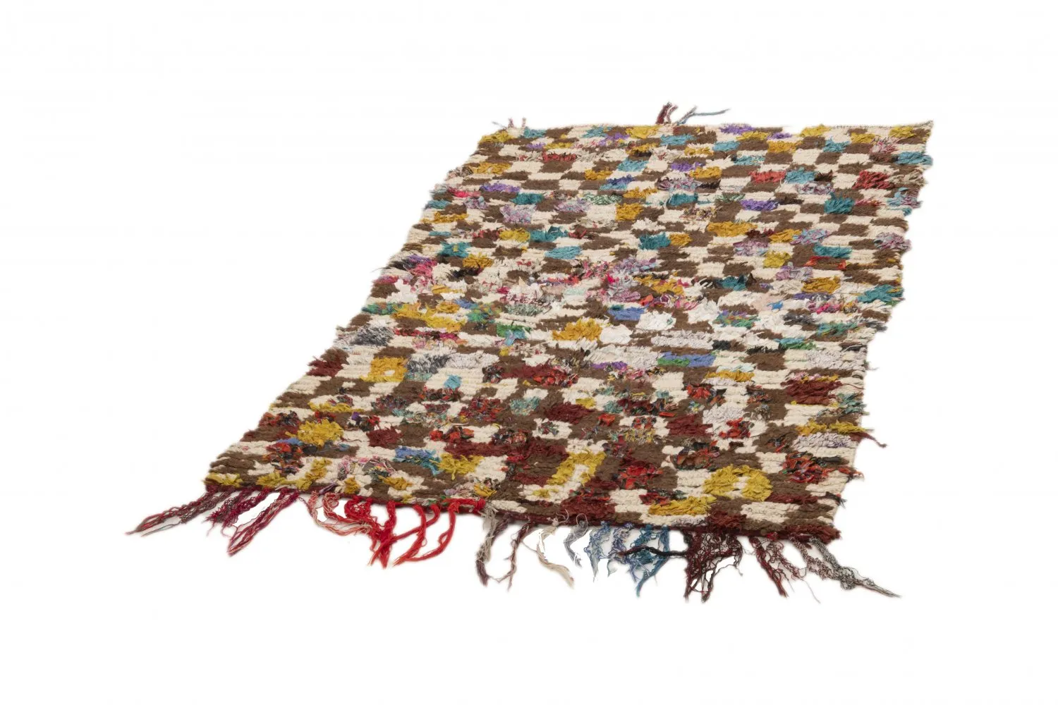 Berberyjskie Dywany Boucherouite Z Maroka 215 x 130 cm