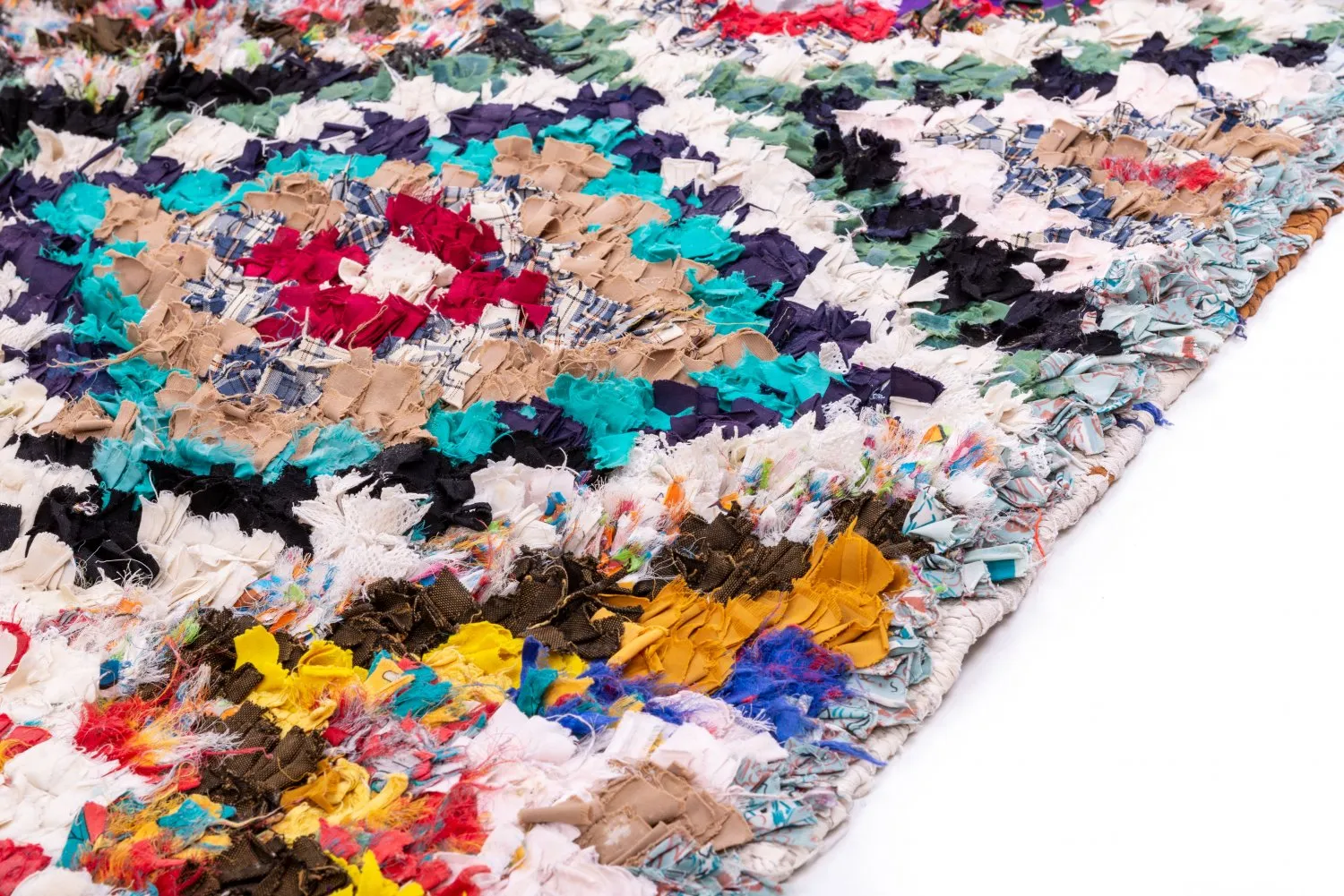 Berberyjskie Dywany Boucherouite Z Maroka 235 x 130 cm
