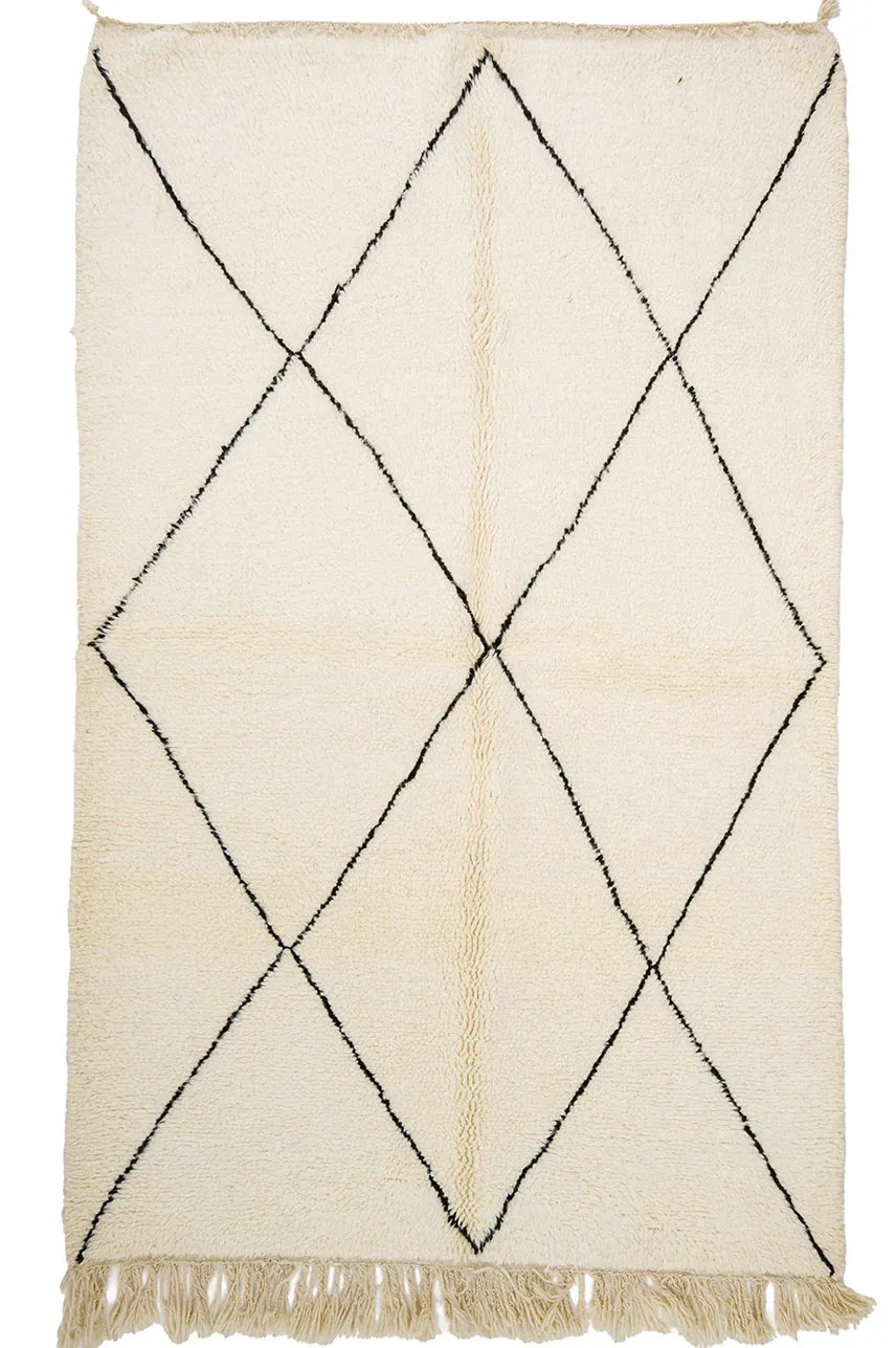 Berberyjskie Dywany Beni Ourain z Maroka 155 x 265 cm