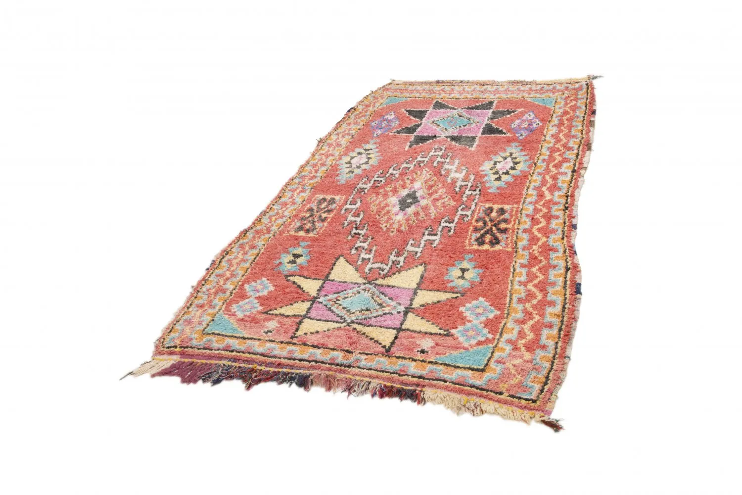 Berberyjskie Dywany Boucherouite Z Maroka 275 x 130 cm
