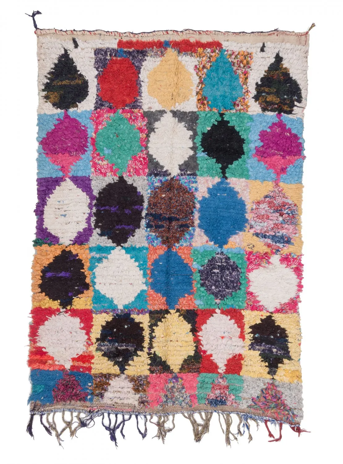 Berberyjskie Dywany Boucherouite Z Maroka 210 x 130 cm
