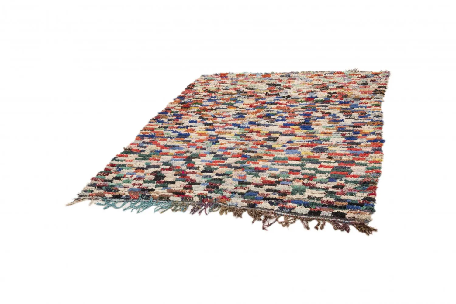 Berberyjskie Dywany Boucherouite Z Maroka 225 x 170 cm