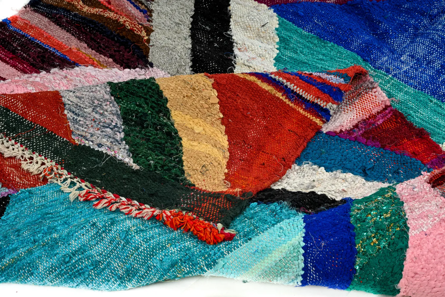 Berberyjskie Dywany Boucherouite Z Maroka 135 x 275 cm