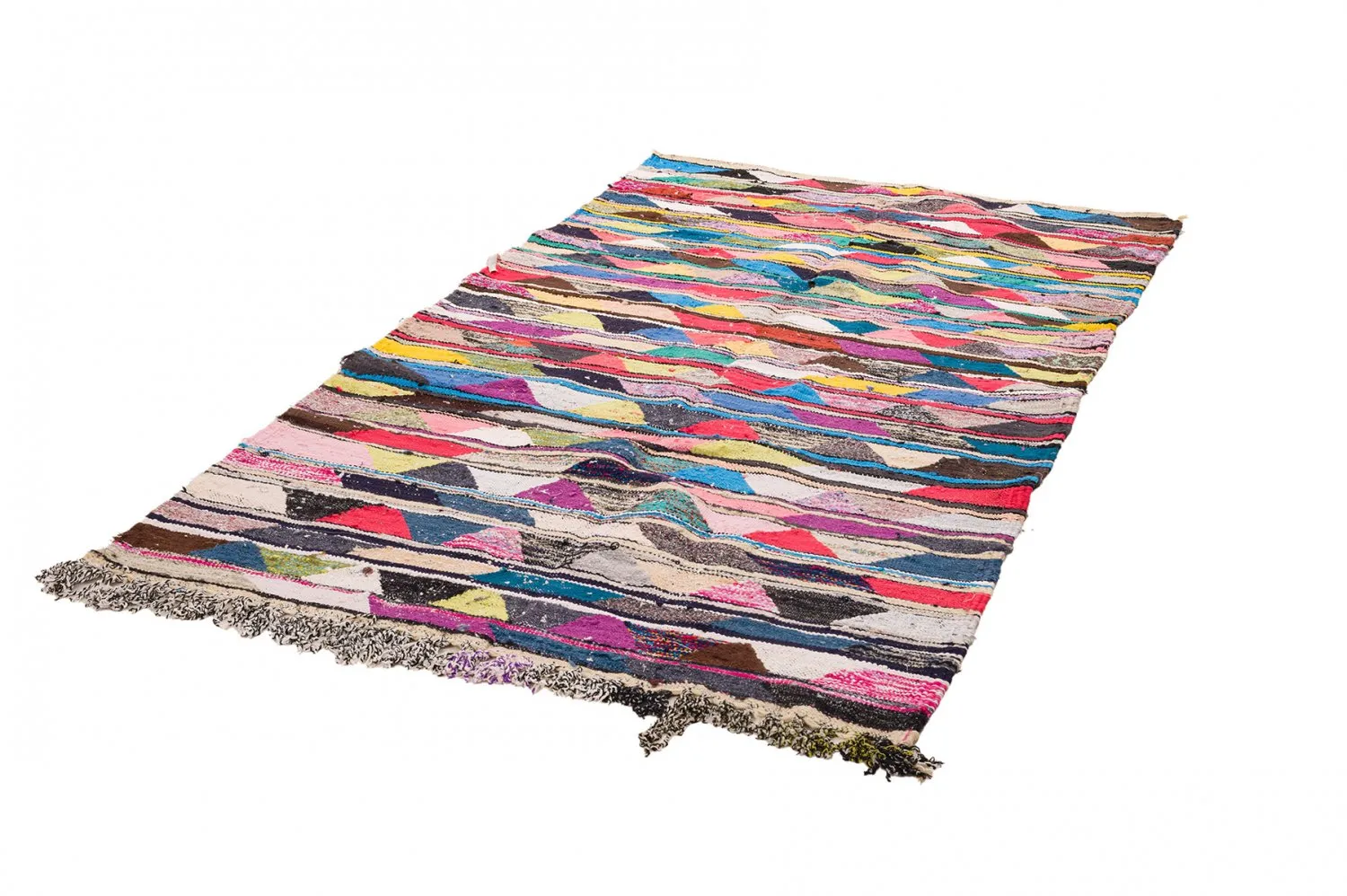 Berberyjskie Dywany Boucherouite Z Maroka 130 x 225 cm