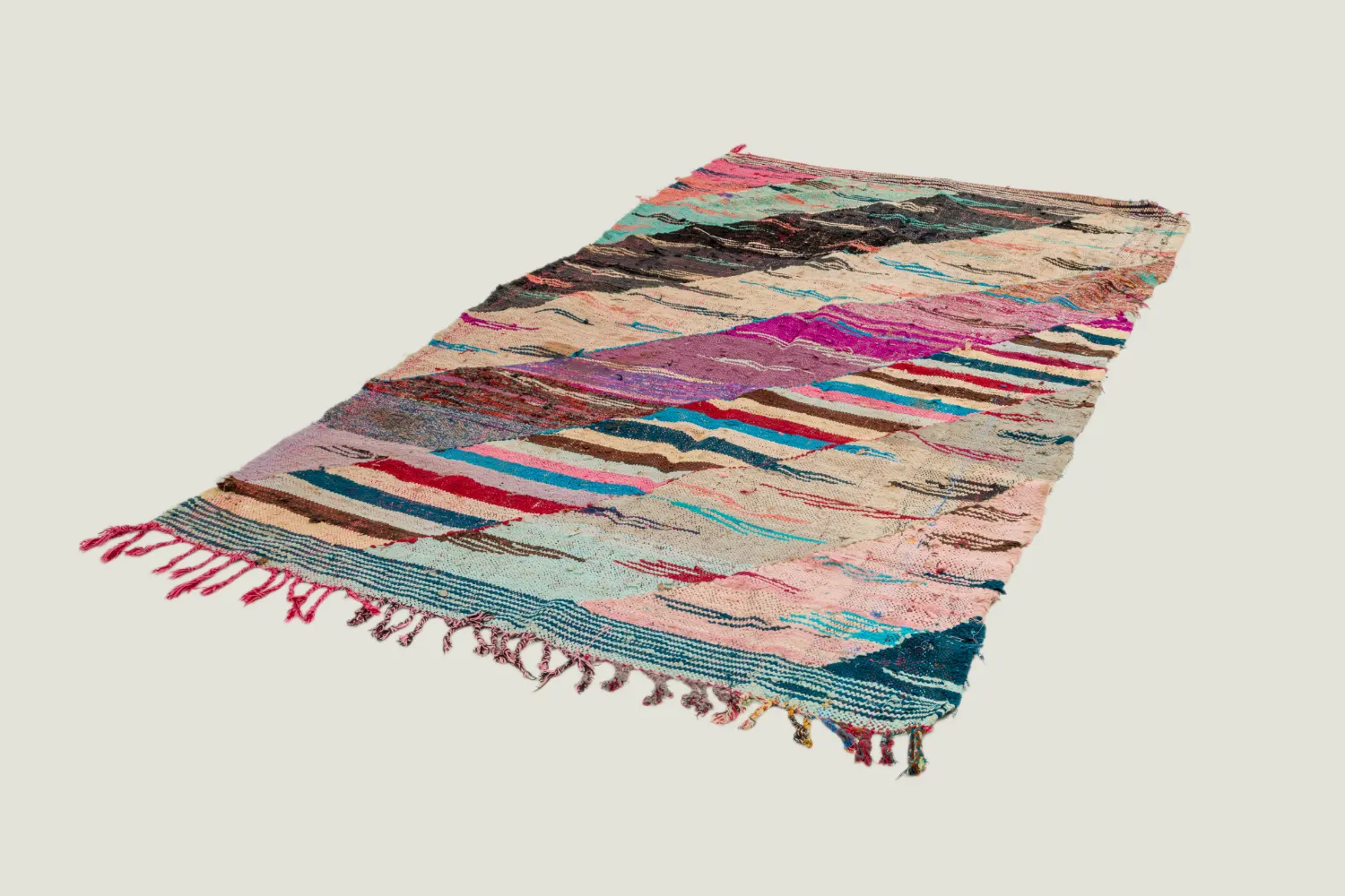 Berberyjskie Dywany Boucherouite Z Maroka 135 x 245 cm