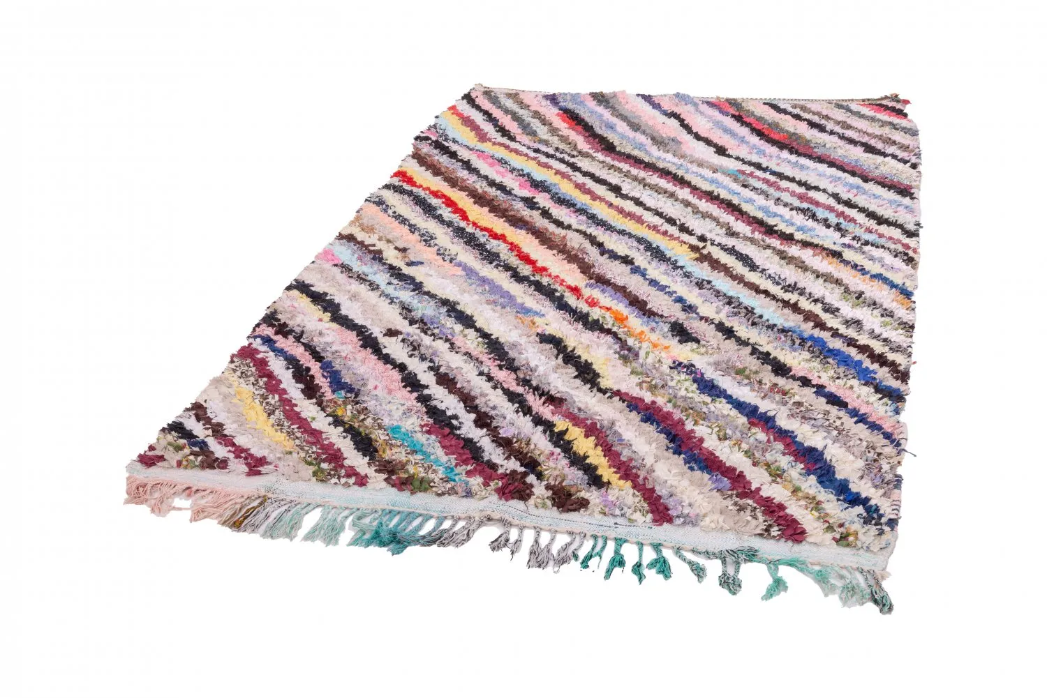 Berberyjskie Dywany Boucherouite Z Maroka 240 x 150 cm