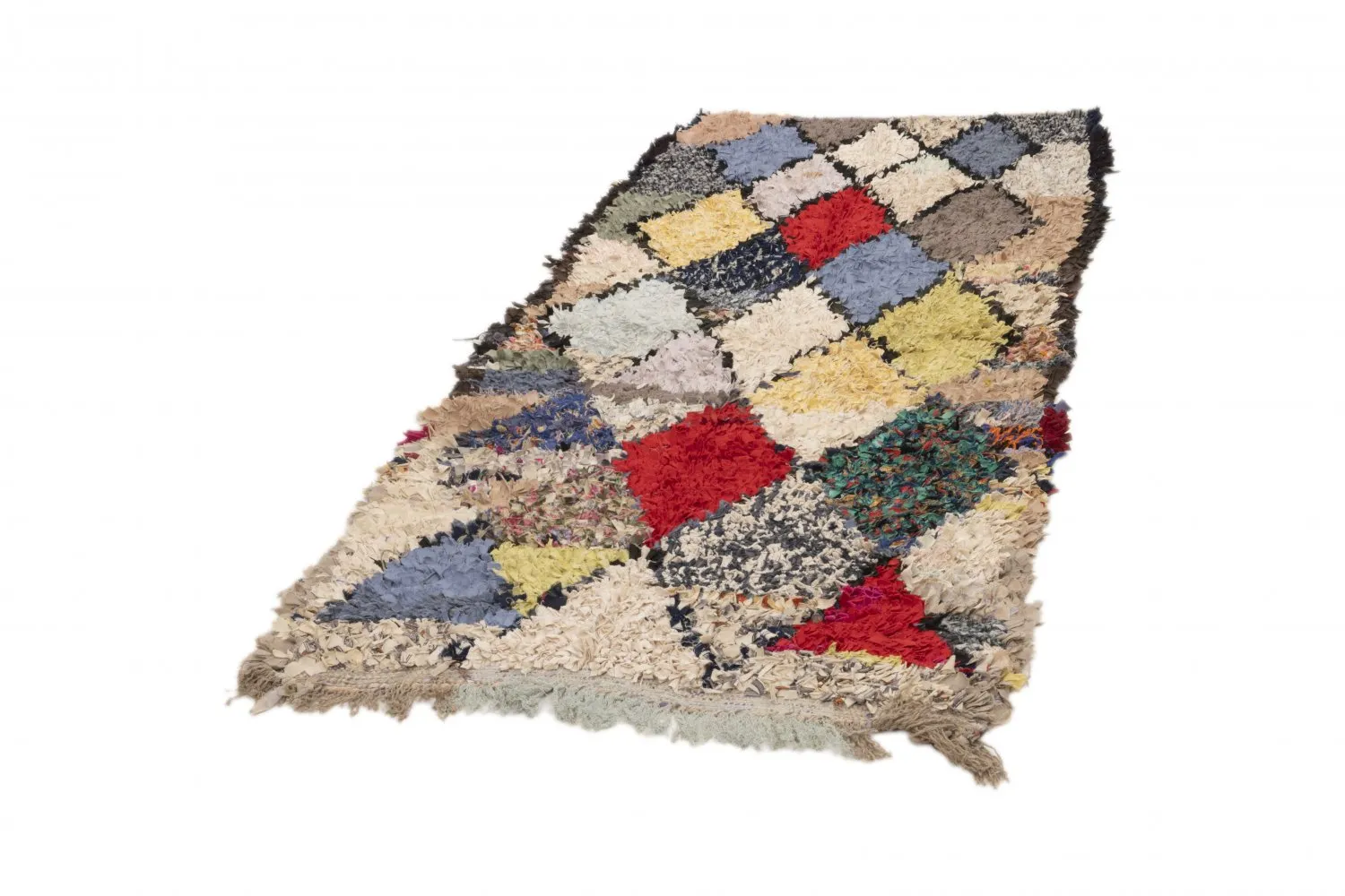 Berberyjskie Dywany Boucherouite Z Maroka 190 x 100 cm