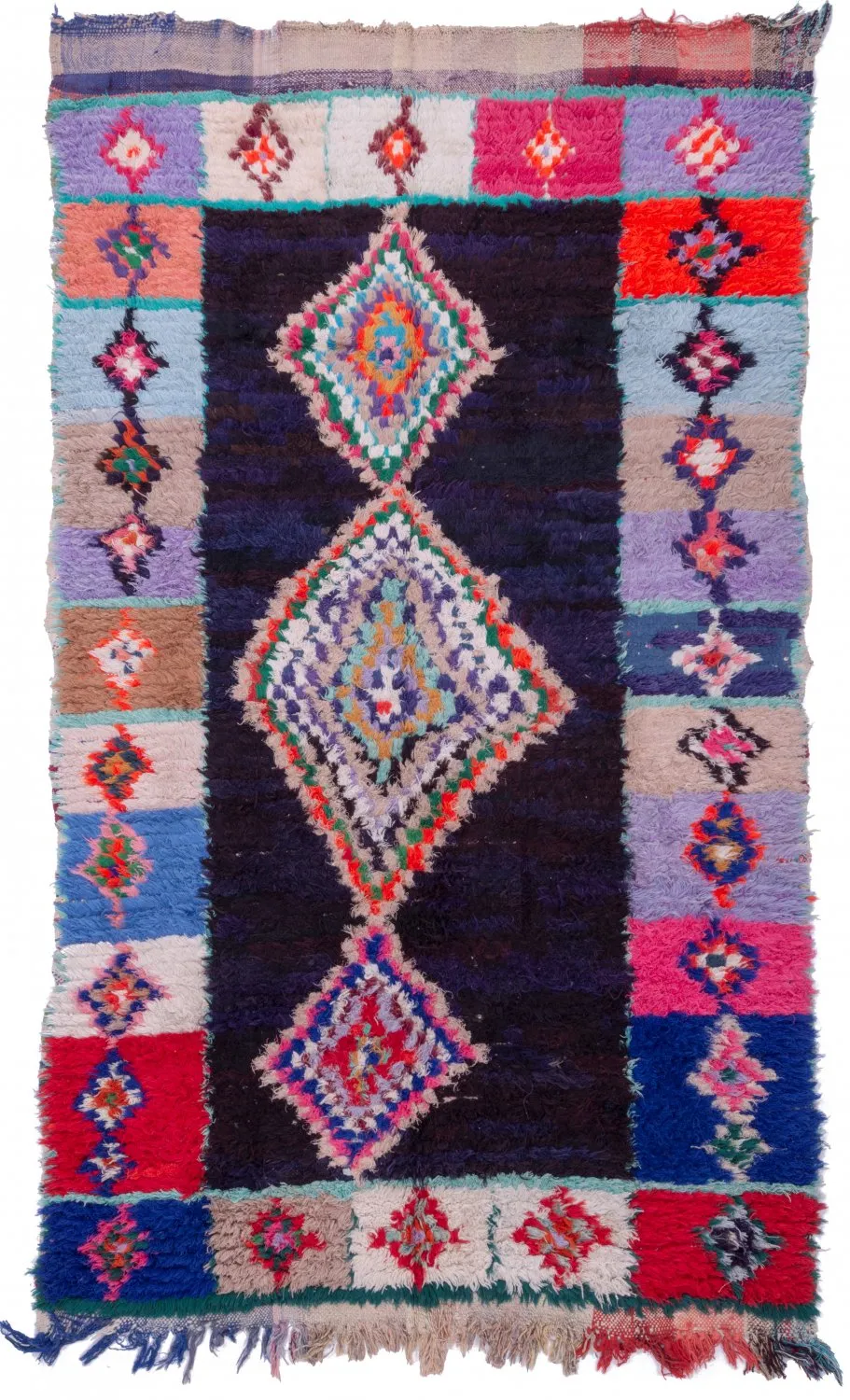 Berberyjskie Dywany Boucherouite Z Maroka 250 x 145 cm