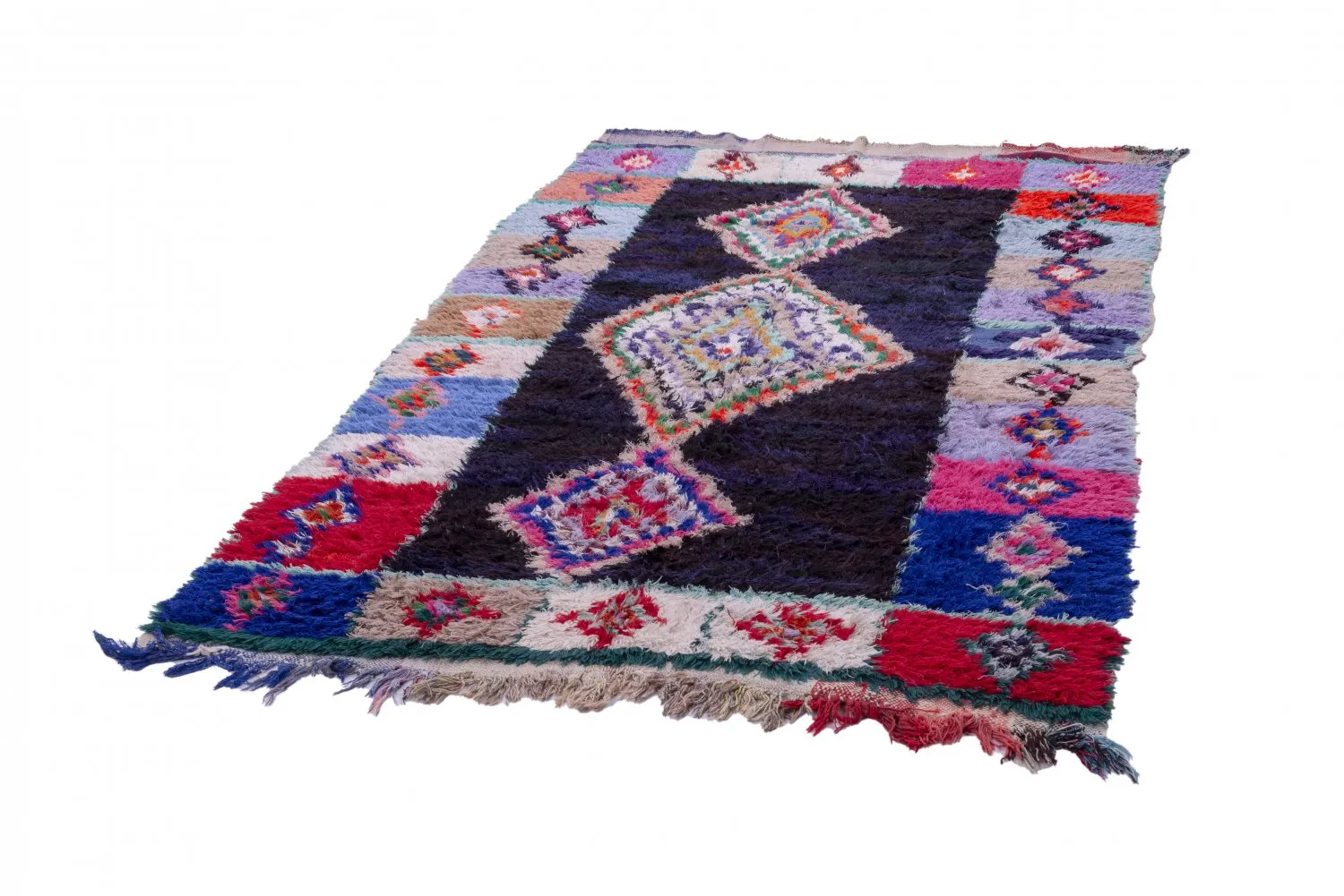 Berberyjskie Dywany Boucherouite Z Maroka 250 x 145 cm