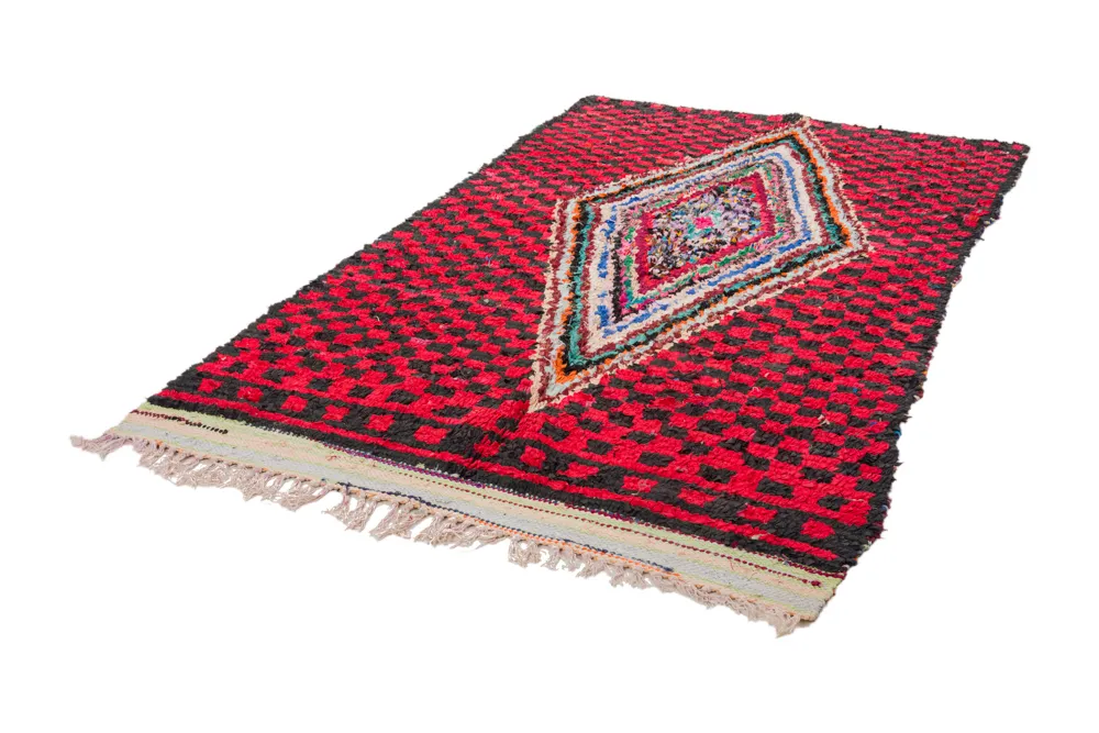 Berberyjskie Dywany Boucherouite Z Maroka 255 x 145 cm