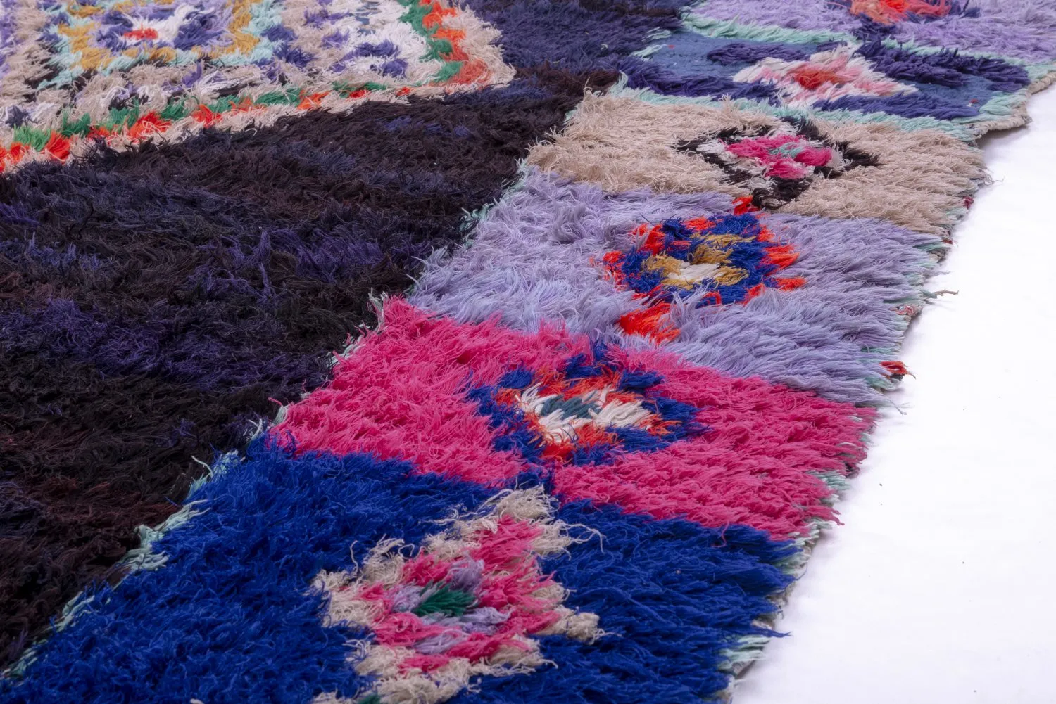 Berberyjskie Dywany Boucherouite Z Maroka 250 x 145 cm