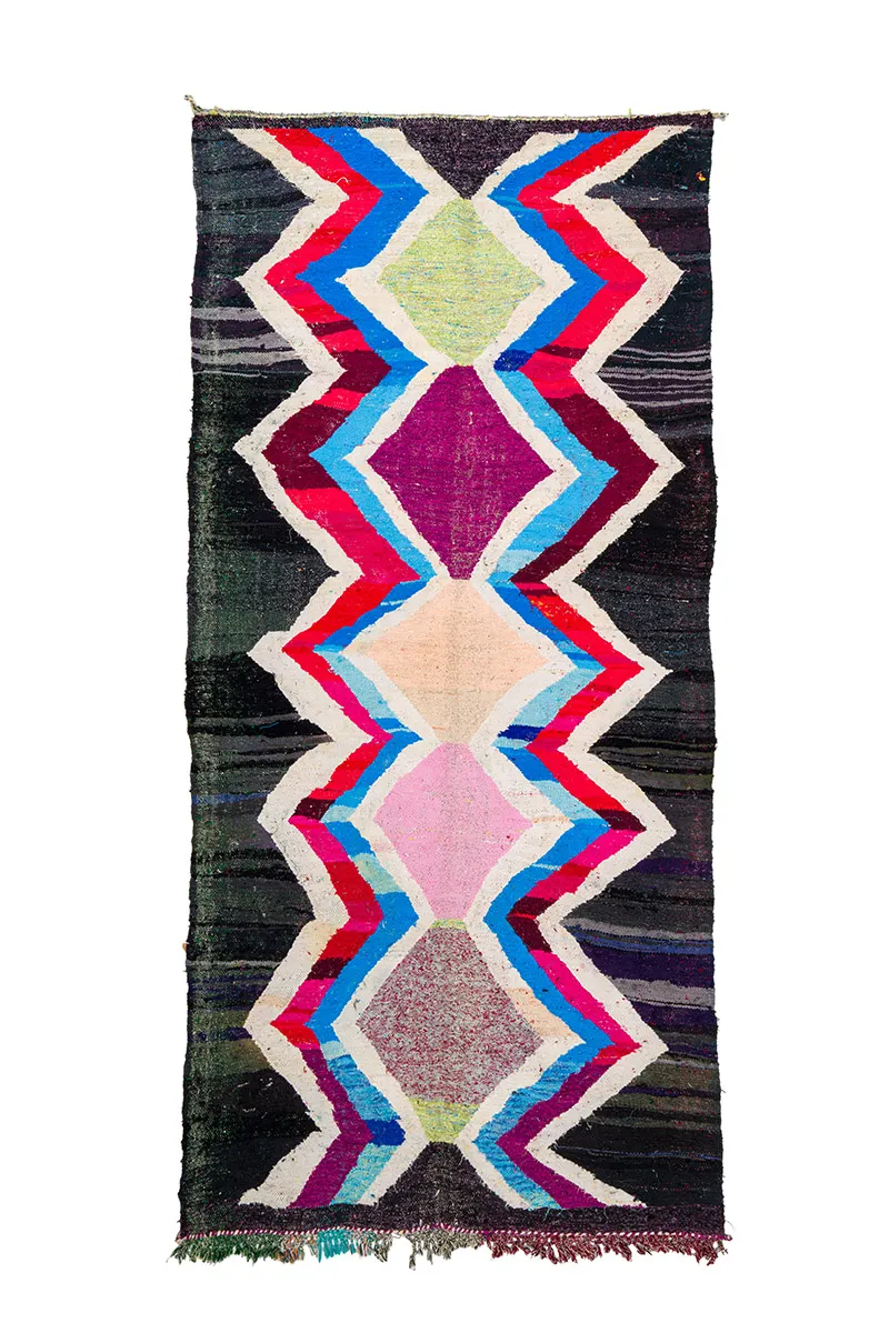 Berberyjskie Dywany Boucherouite Z Maroka 150 x 315 cm