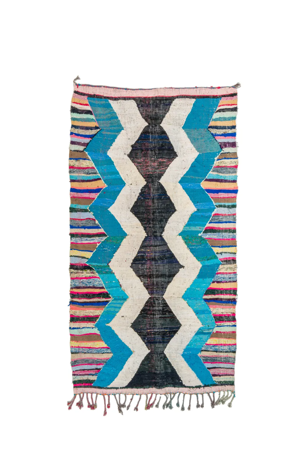 Berberyjskie Dywany Boucherouite Z Maroka 140 x 255 cm