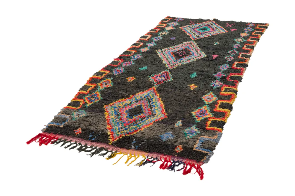 Berberyjskie Dywany Boucherouite Z Maroka 285 x 120 cm