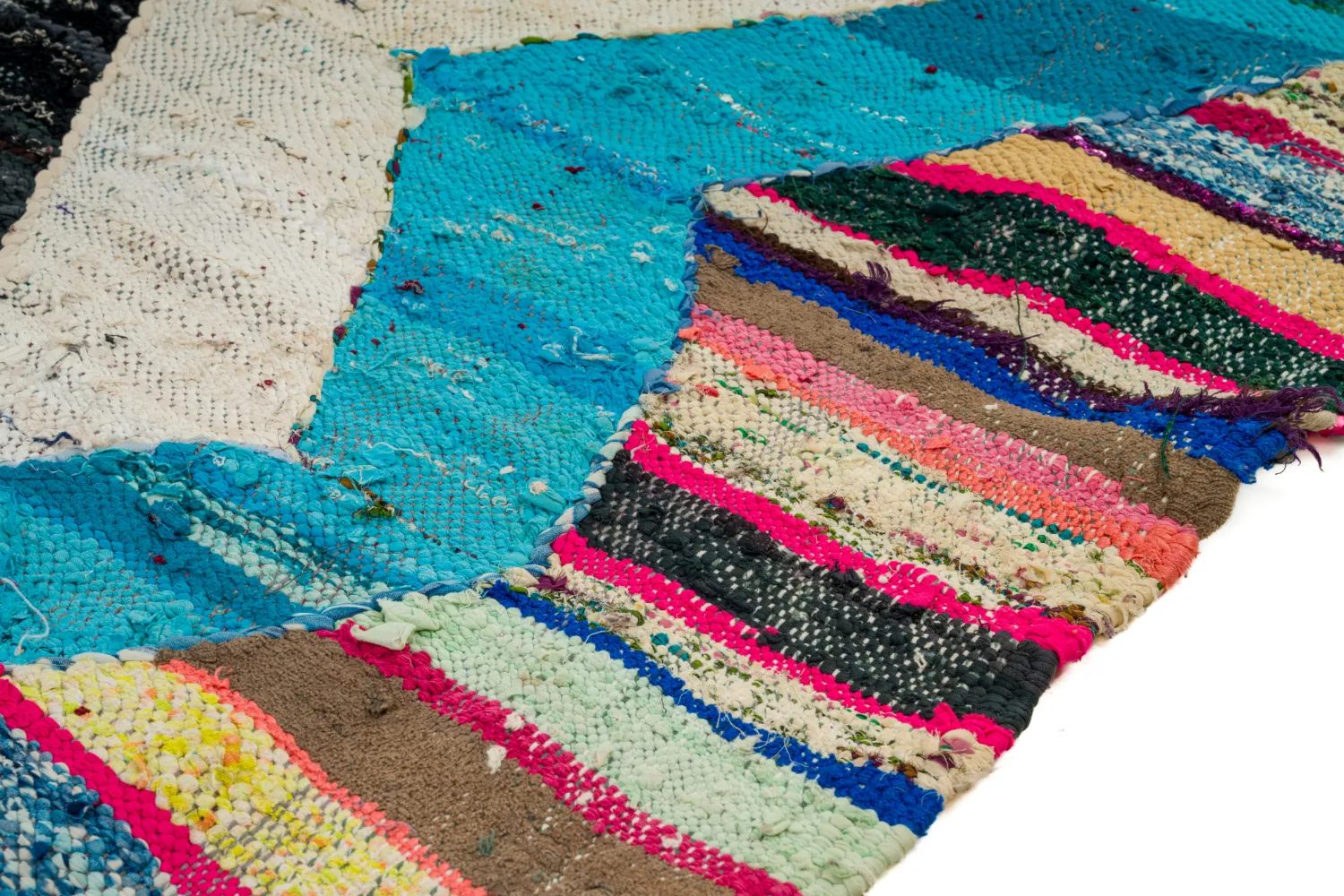 Berberyjskie Dywany Boucherouite Z Maroka 140 x 255 cm