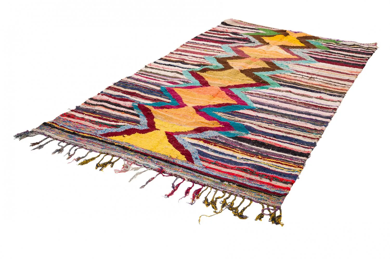 Berberyjskie Dywany Boucherouite Z Maroka 150 x 285 cm