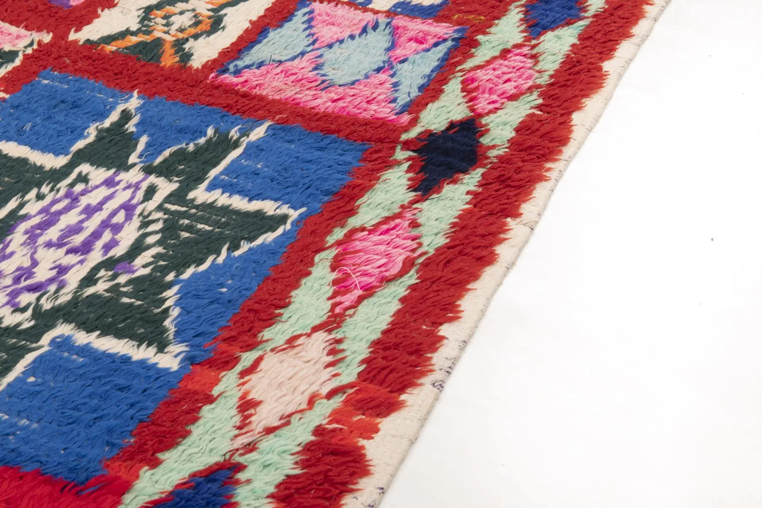 Berberyjskie Dywany Boucherouite Z Maroka 210 x 125 cm