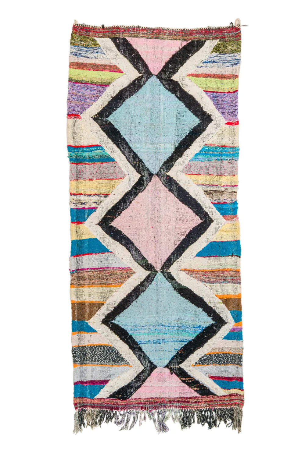 Berberyjskie Dywany Boucherouite Z Maroka 120 x 275 cm