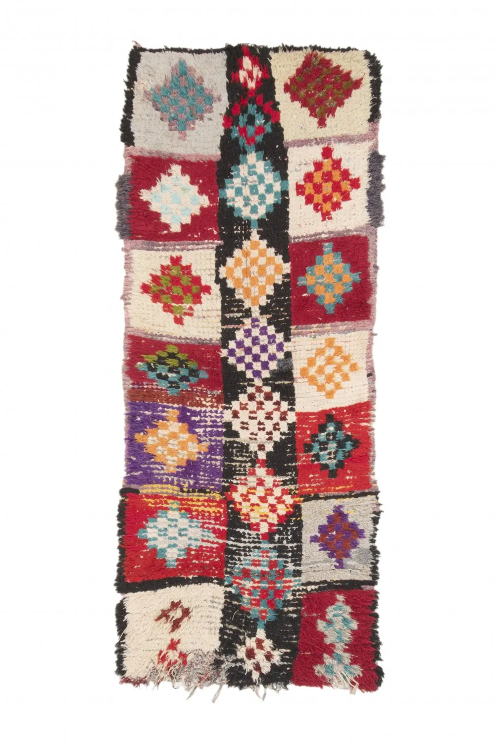Berberyjskie Dywany Boucherouite Z Maroka 200 x 85 cm