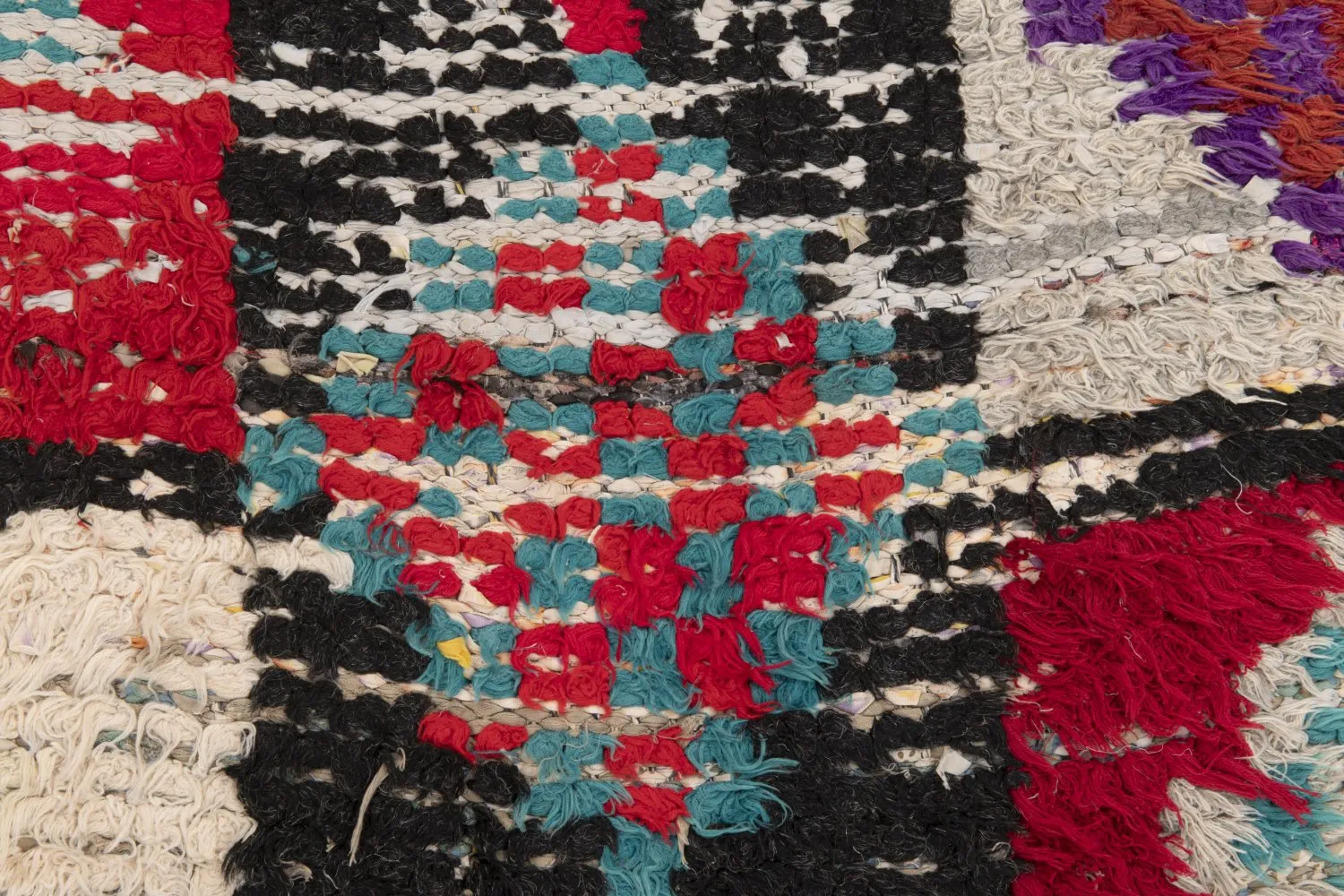 Berberyjskie Dywany Boucherouite Z Maroka 200 x 85 cm