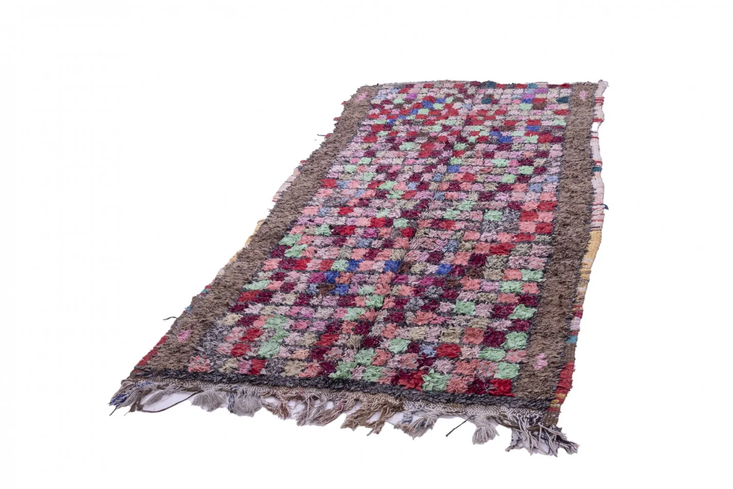 Berberyjskie Dywany Boucherouite Z Maroka 285 x 125 cm
