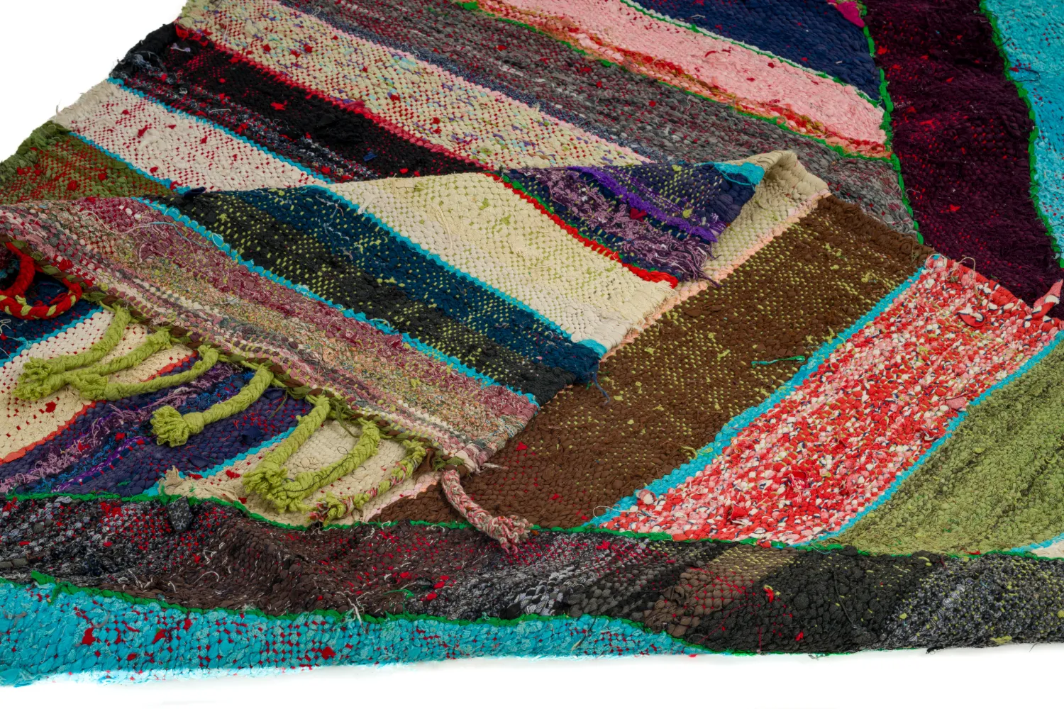 Berberyjskie Dywany Boucherouite Z Maroka 115 x 215 cm