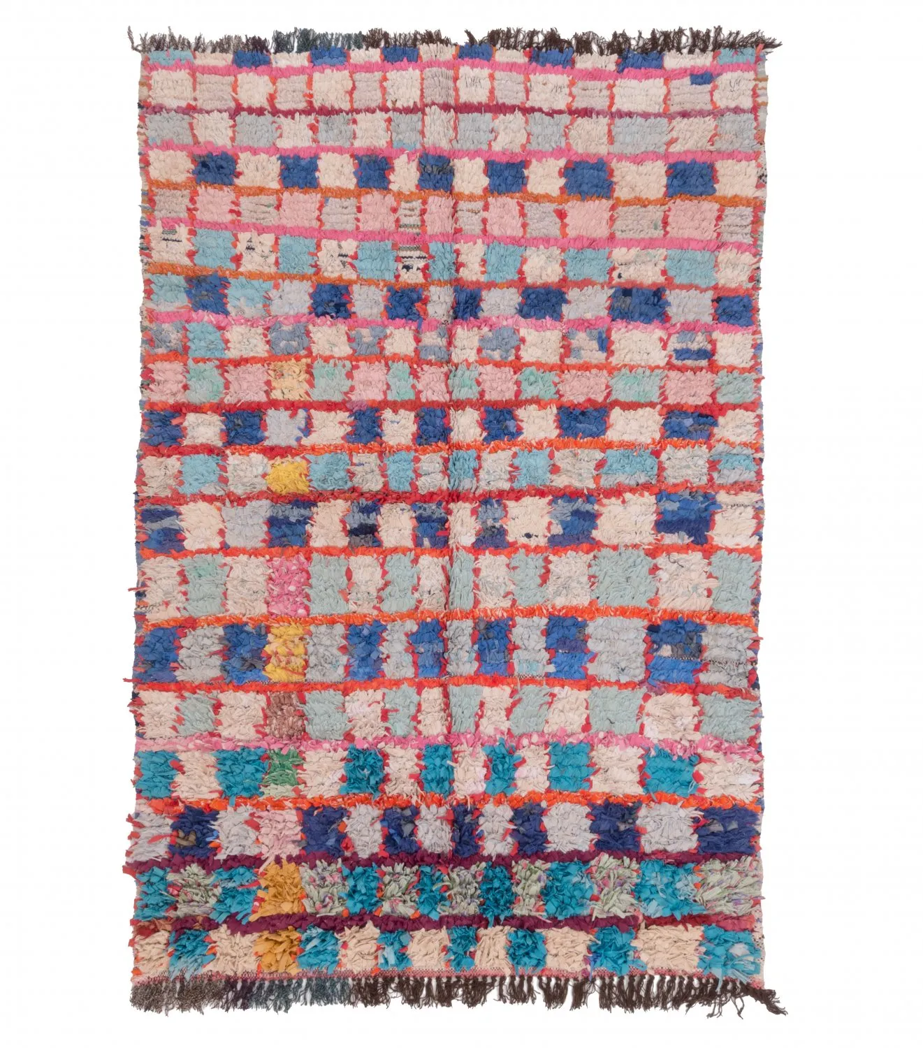 Berberyjskie Dywany Boucherouite Z Maroka 195 x 130 cm
