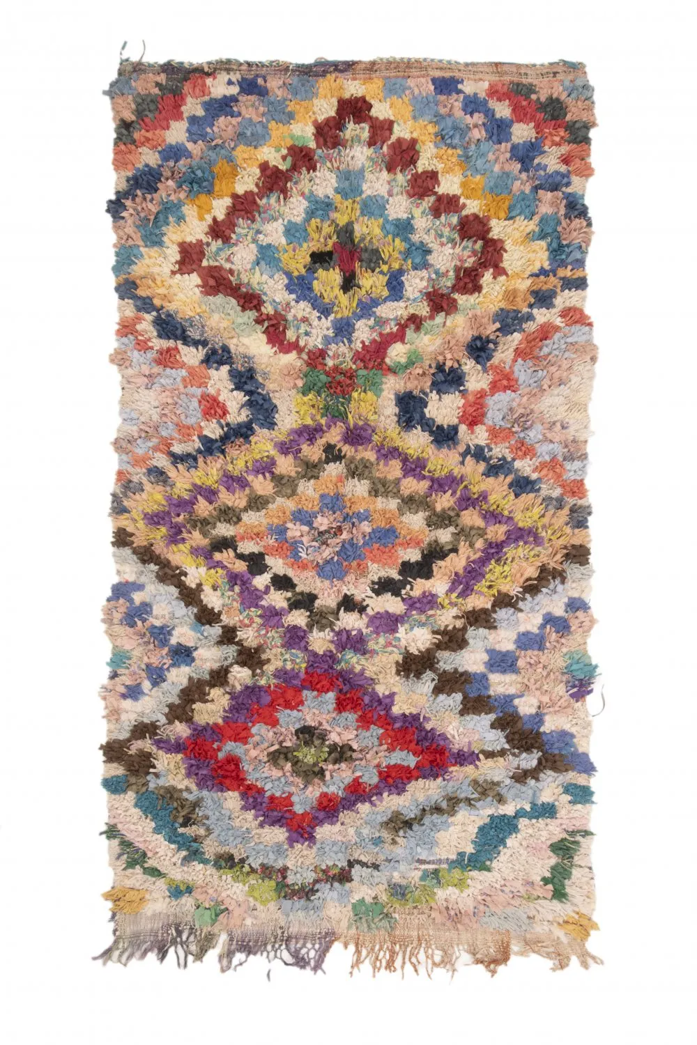 Berberyjskie Dywany Boucherouite Z Maroka 230 x 125 cm