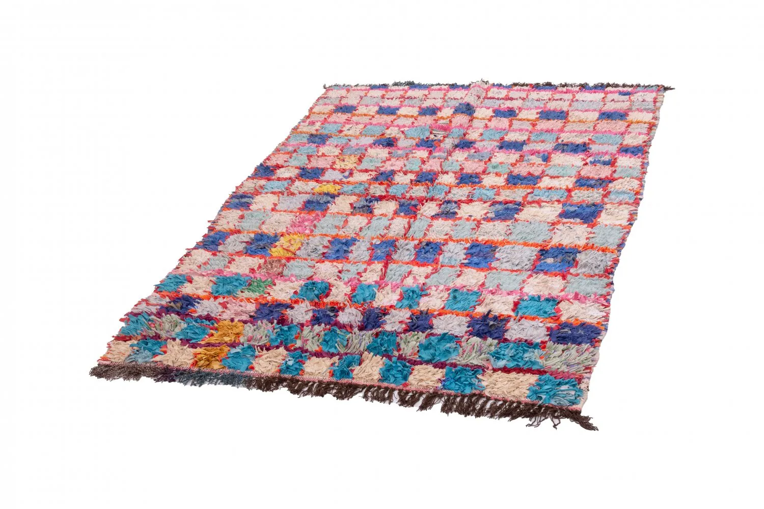 Berberyjskie Dywany Boucherouite Z Maroka 195 x 130 cm