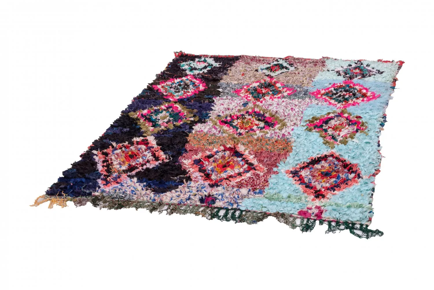 Berberyjskie Dywany Boucherouite Z Maroka 195 x 150 cm