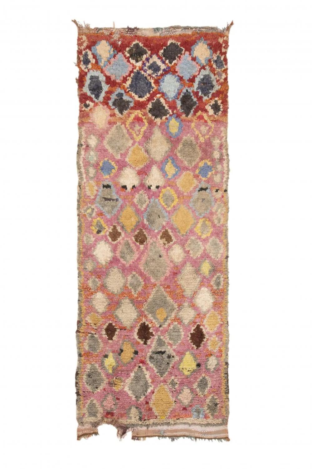 Berberyjskie Dywany Boucherouite Z Maroka 255 x 100 cm