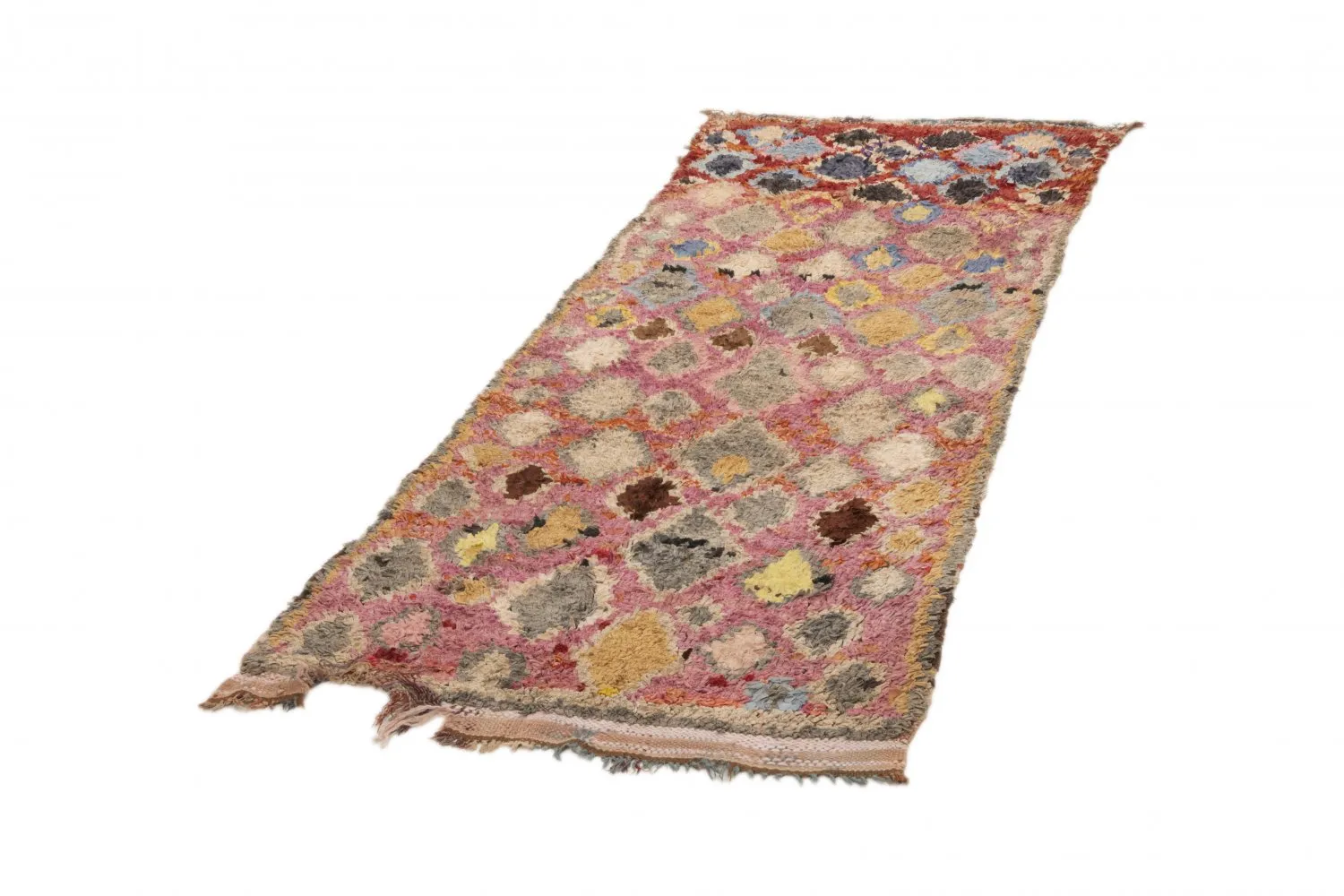 Berberyjskie Dywany Boucherouite Z Maroka 255 x 100 cm