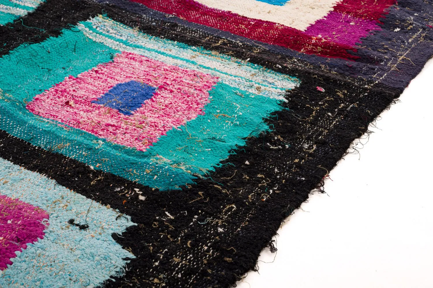 Berberyjskie Dywany Boucherouite Z Maroka 140 x 225 cm