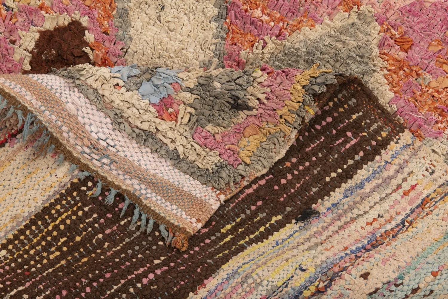 Berberyjskie Dywany Boucherouite Z Maroka 255 x 100 cm