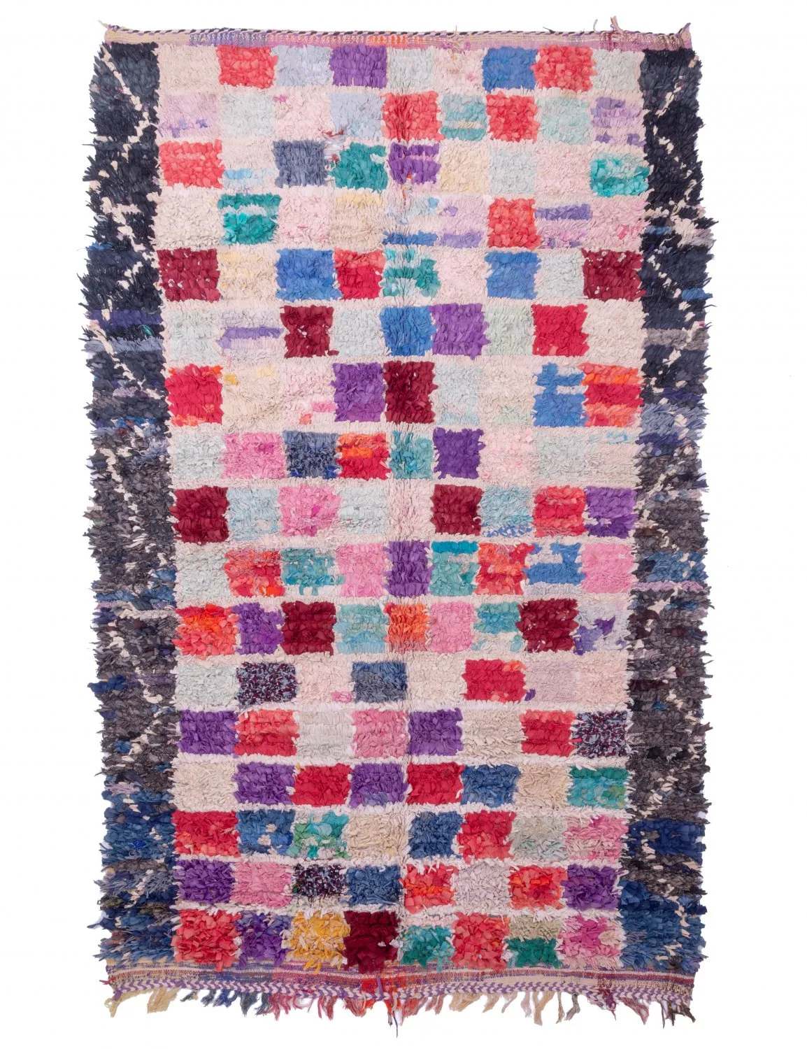 Berberyjskie Dywany Boucherouite Z Maroka 265 x 165 cm