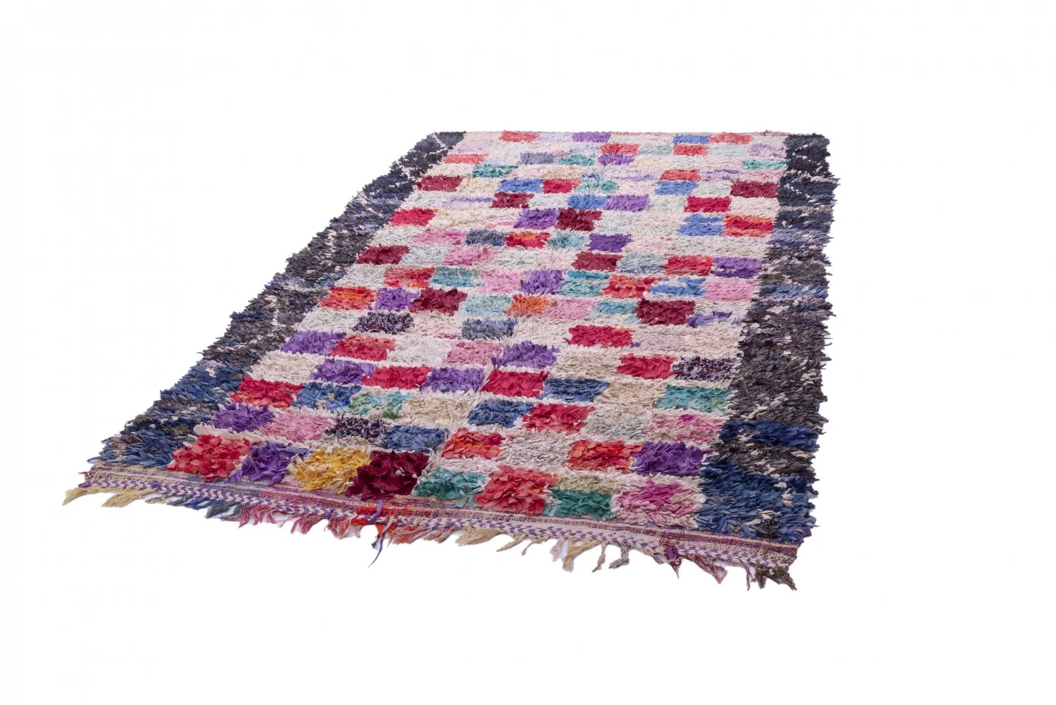 Berberyjskie Dywany Boucherouite Z Maroka 265 x 165 cm
