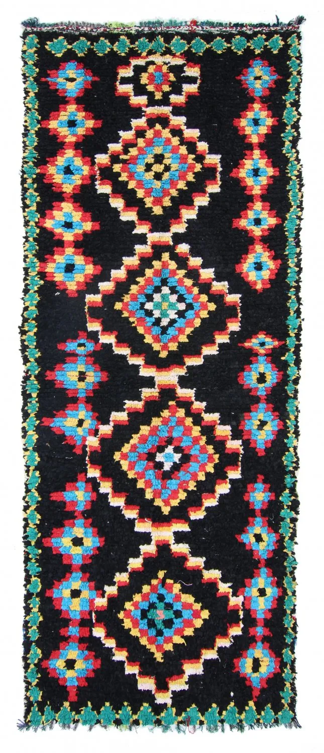 Berberyjskie Dywany Boucherouite Z Maroka 370 x 145 cm