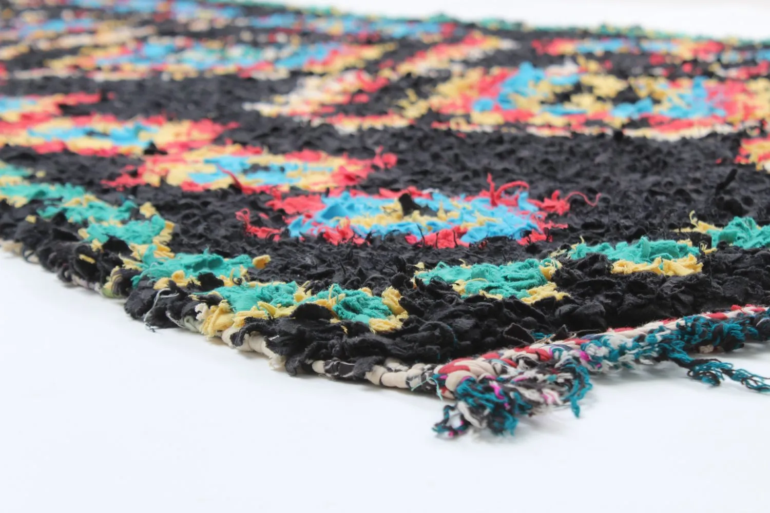 Berberyjskie Dywany Boucherouite Z Maroka 370 x 145 cm